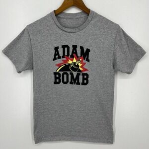 Adam Bomb The Hundreds T-Shirt Men's S Gray Short Sleeve Crew Neck Logo Cotton